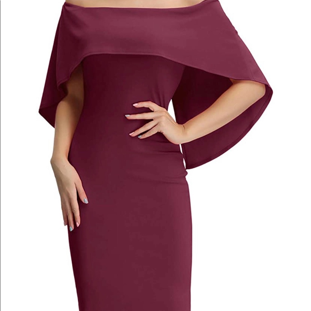 BATWING CAPE DRESS